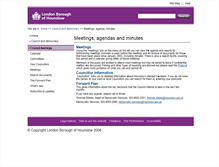 Tablet Screenshot of democraticservices.hounslow.gov.uk