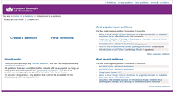 Desktop Screenshot of petitions.hounslow.gov.uk