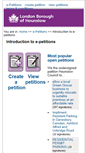 Mobile Screenshot of petitions.hounslow.gov.uk